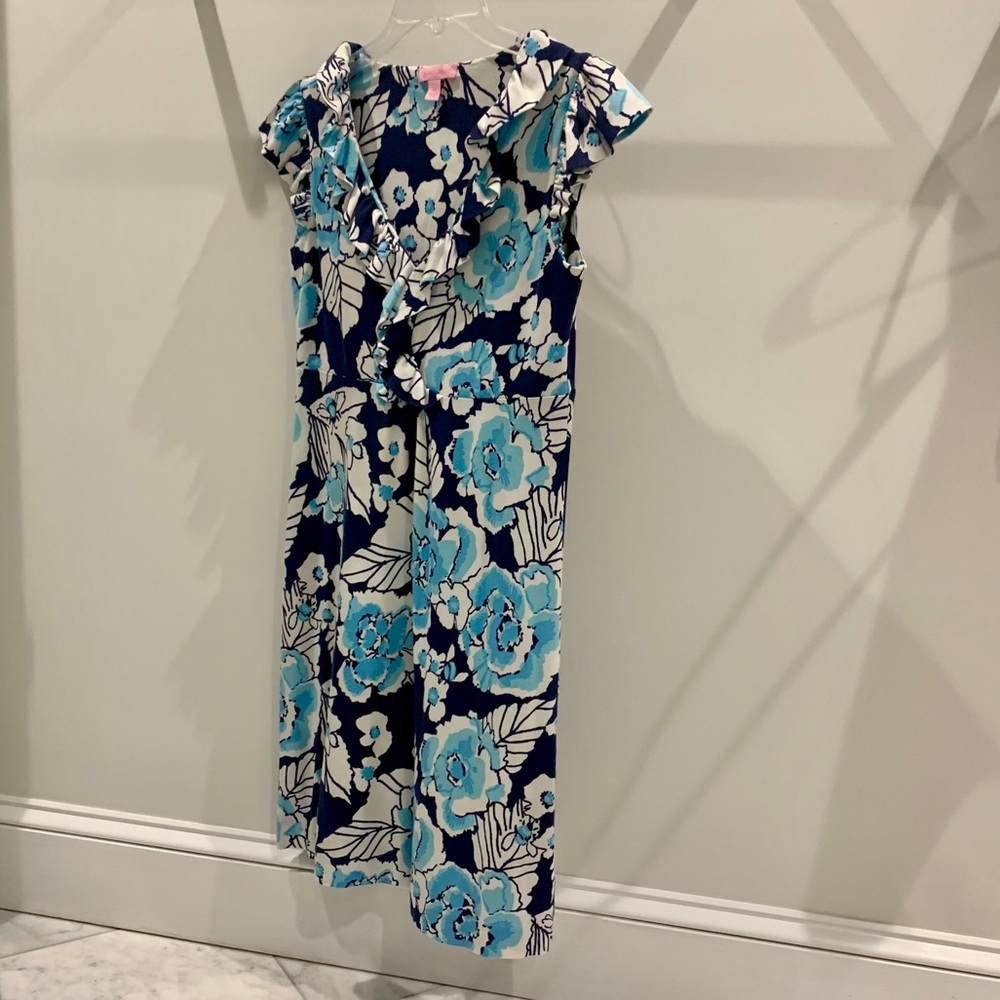 ⭐️ Lilly Pulitzer Clare Flutter Sleeve Dress EUC